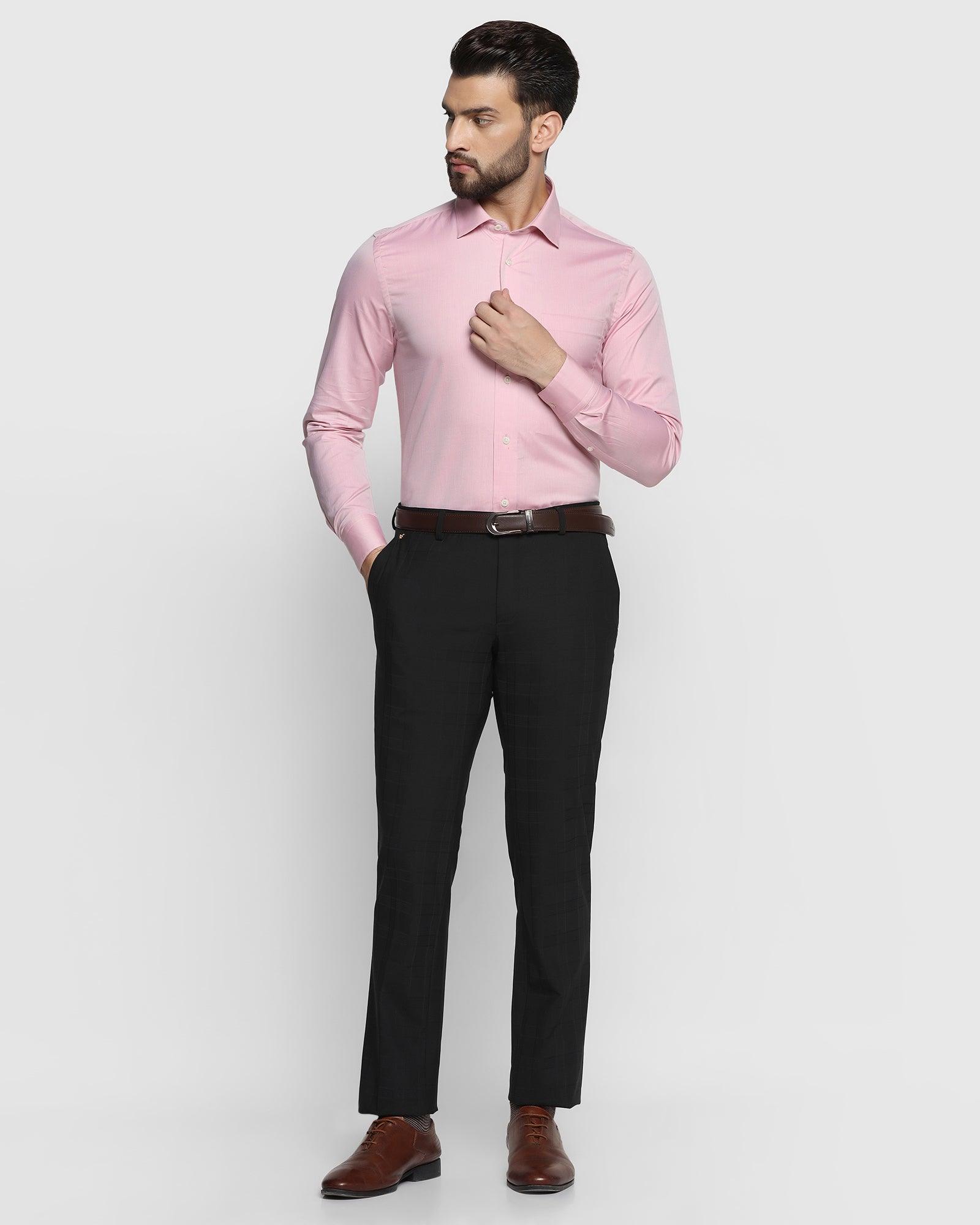 Textured Formal Premium Shirt In Pink (Bolten) - Blackberrys