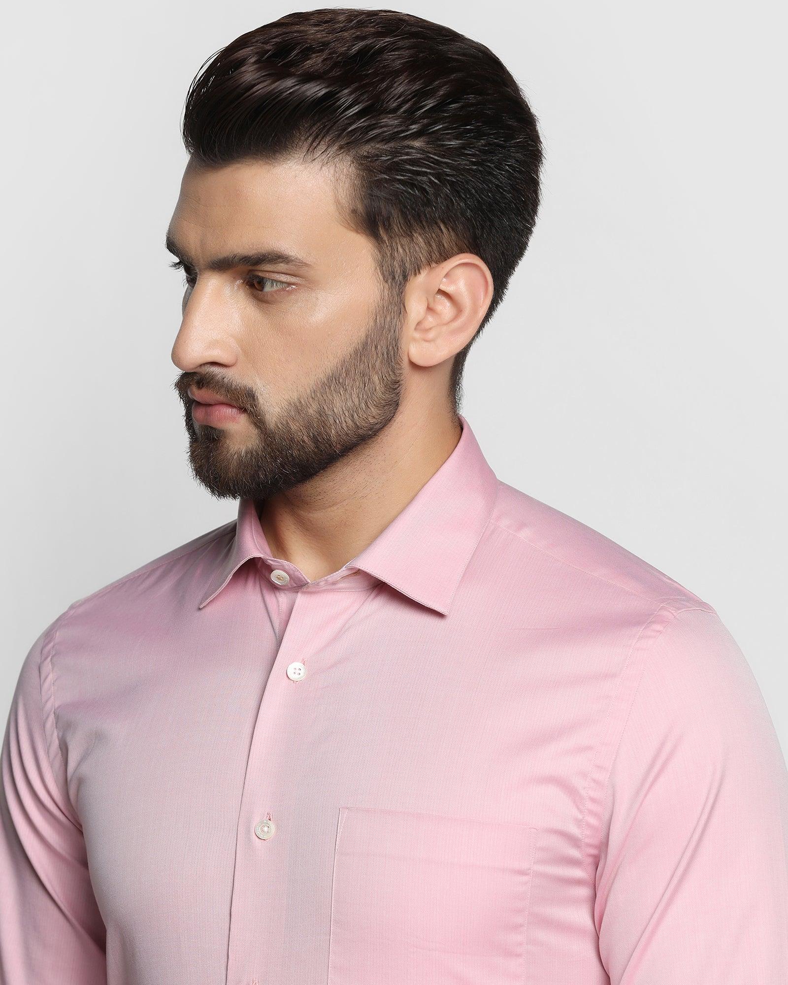 Textured Formal Premium Shirt In Pink (Bolten) - Blackberrys