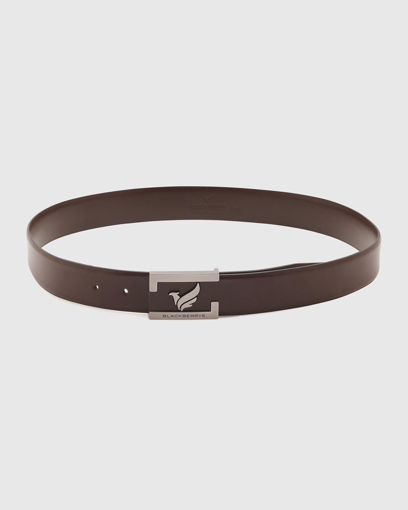 Must Haves Leather Brown Textured Belt - New Grabirde - Blackberrys