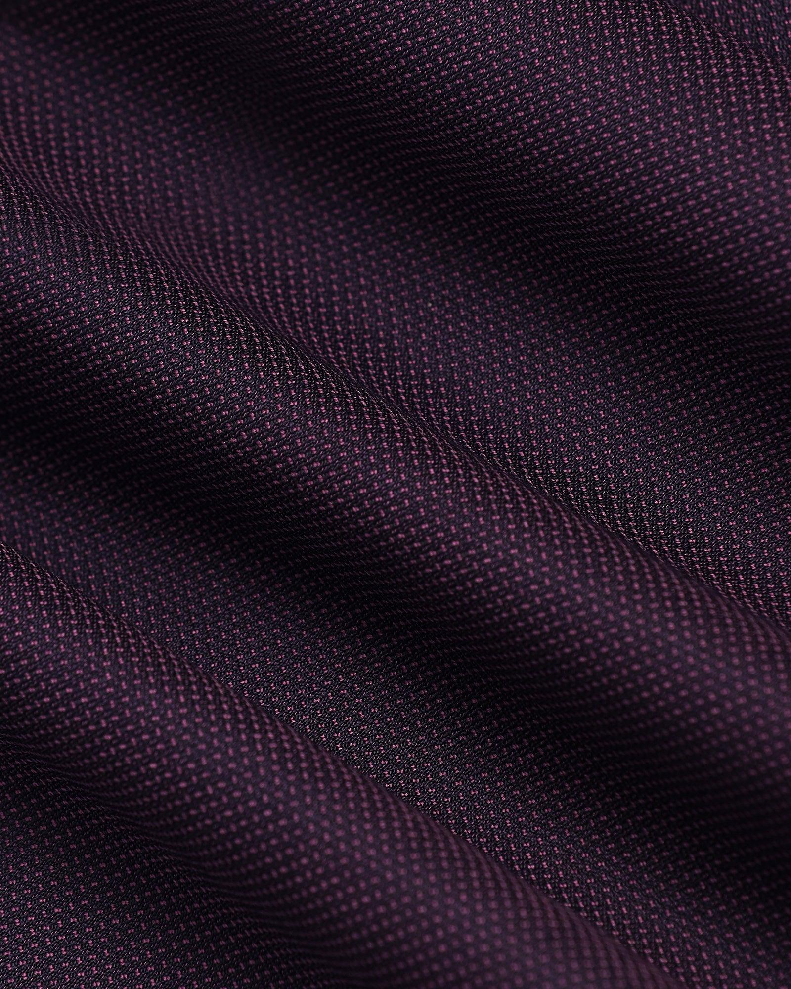 Three Piece Purple Textured Formal Suit - Norman