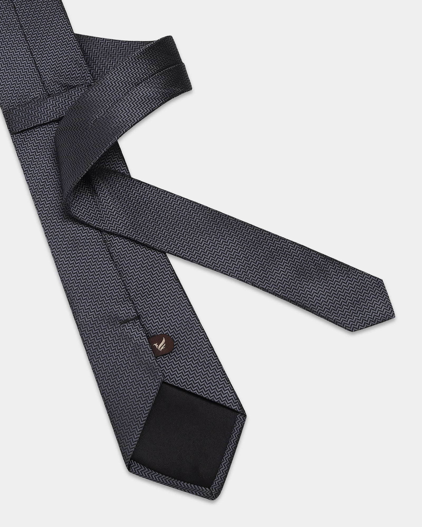 Grey Jacquard Tie - Berlin