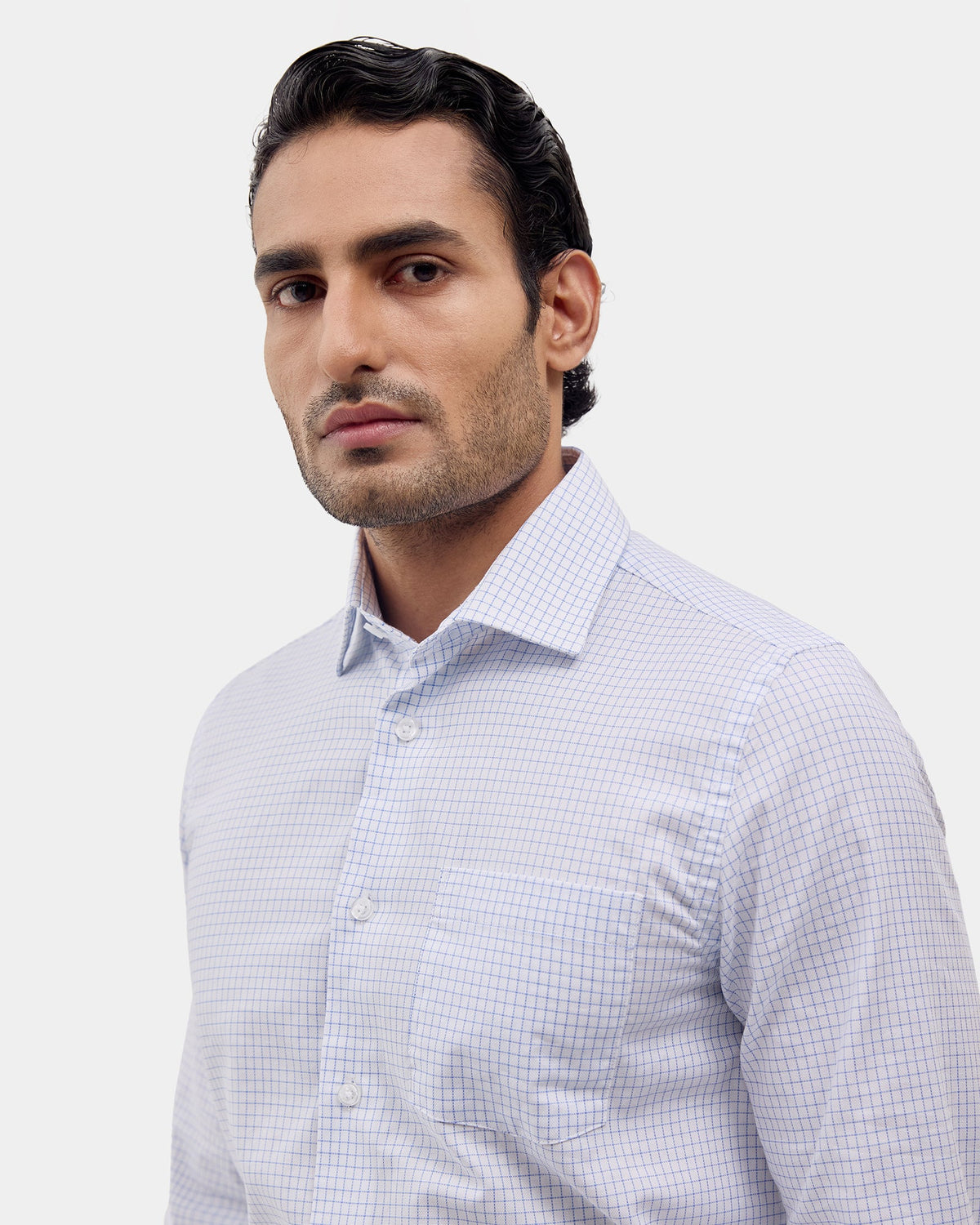 White Check Shirt - Stalix