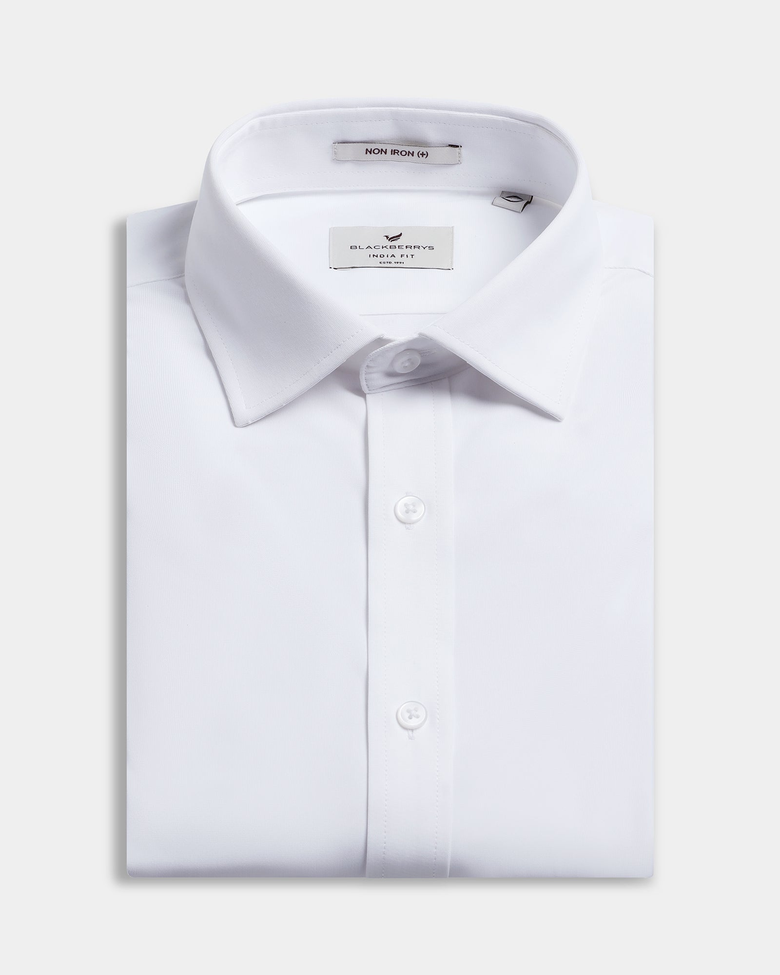 White Non Iron Solid Shirt - Electra