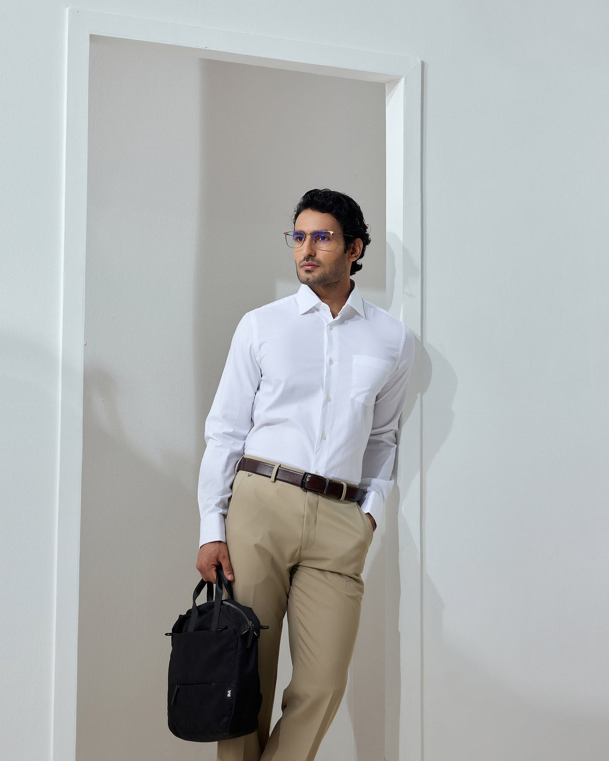 White Solid Shirt - Frenchman