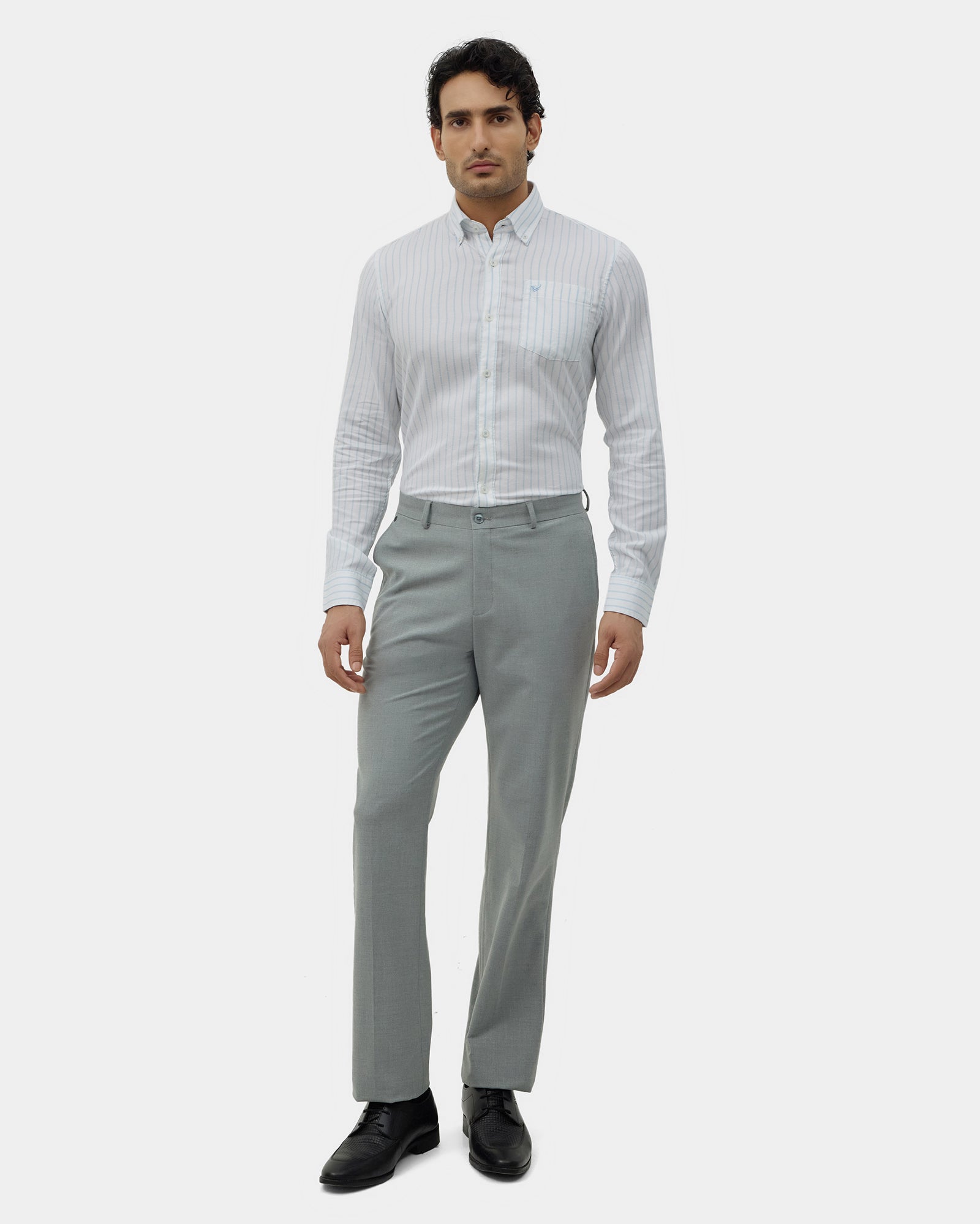 White Stripe Shirt - Fenzo