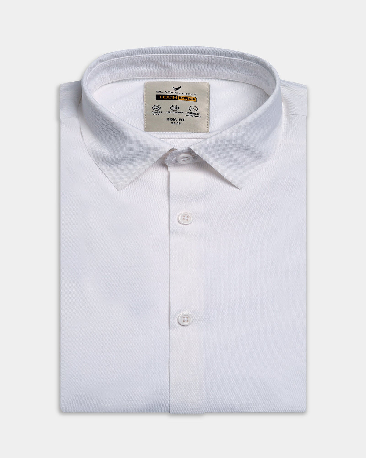 White Techpro Textured Shirt - Kanon