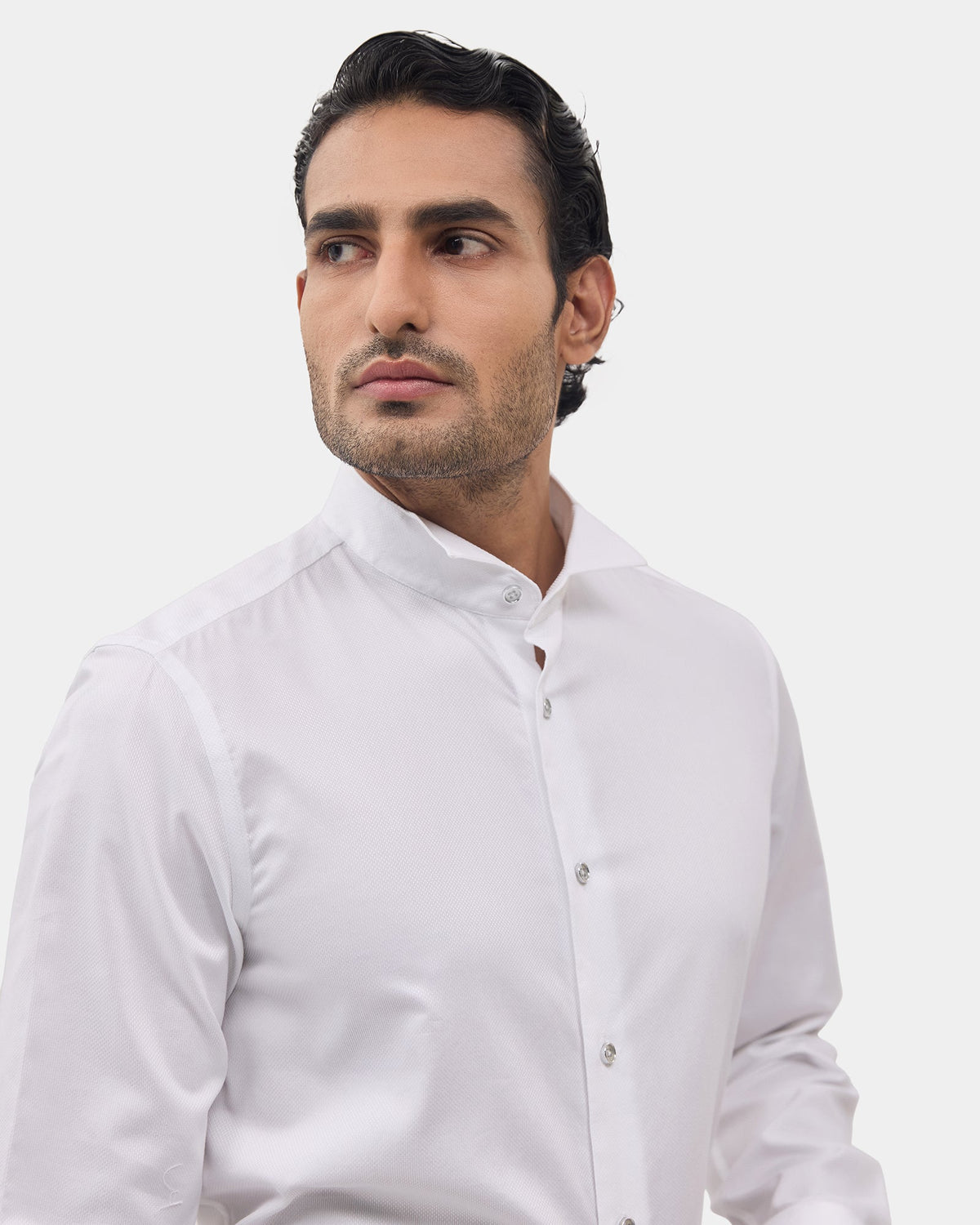 Super White Textured Shirt - Wing