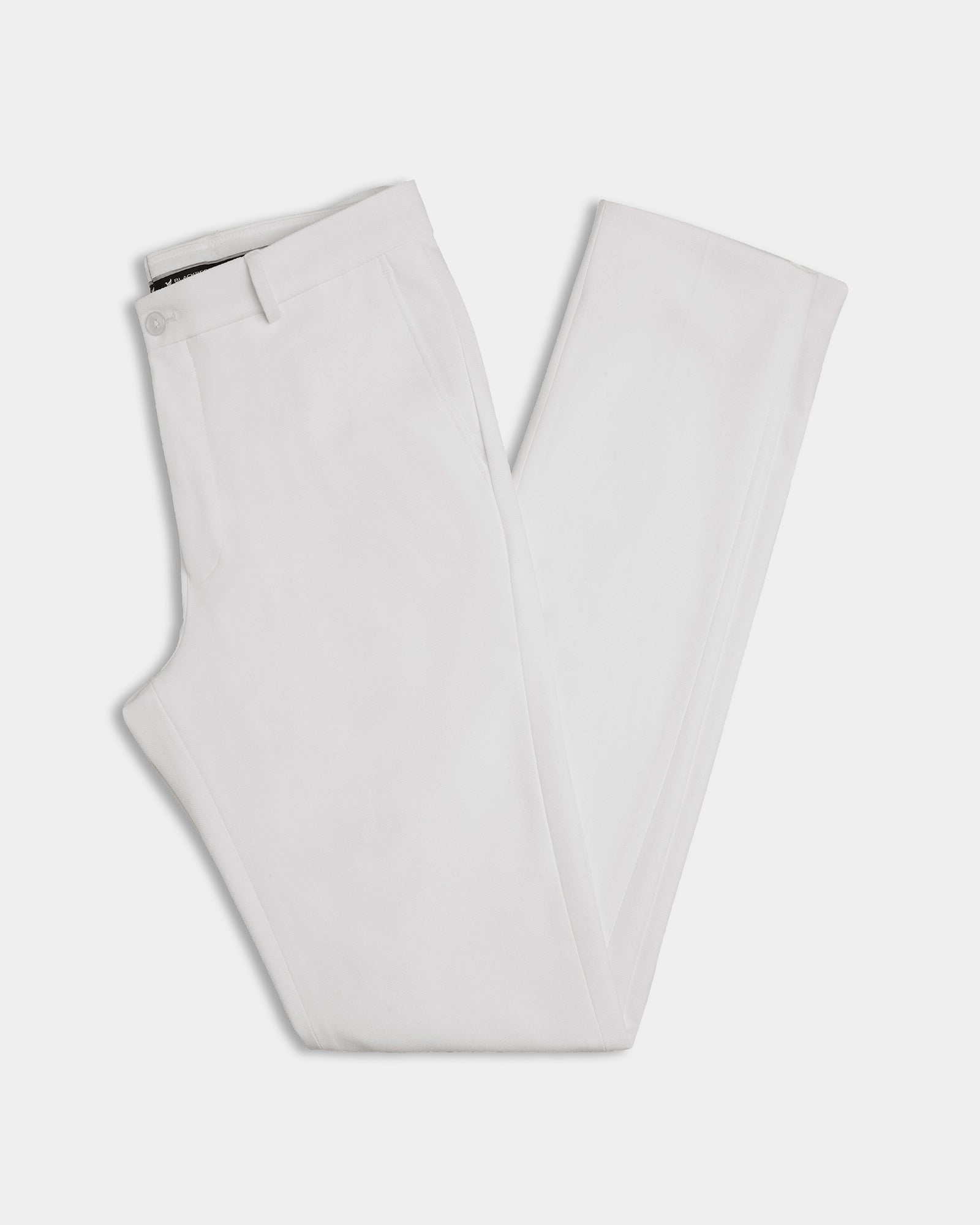 White Textured Trouser - Jona