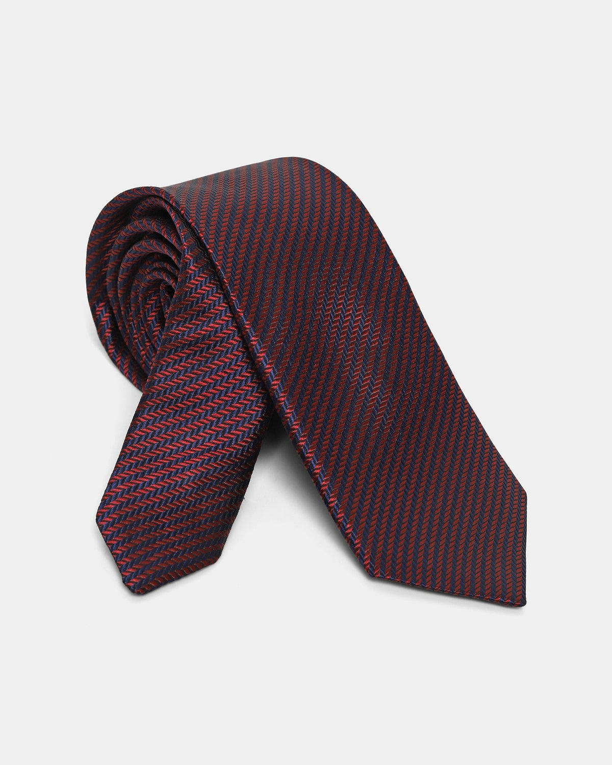 Wine Jacquard Tie - Berlin