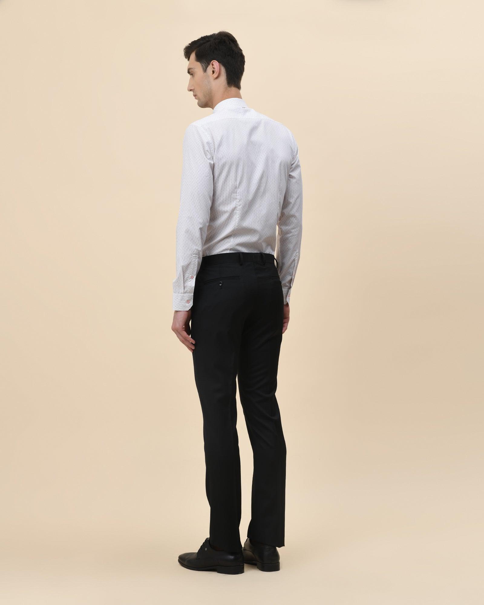 Bolt Formal Slim Fit Trousers In Black