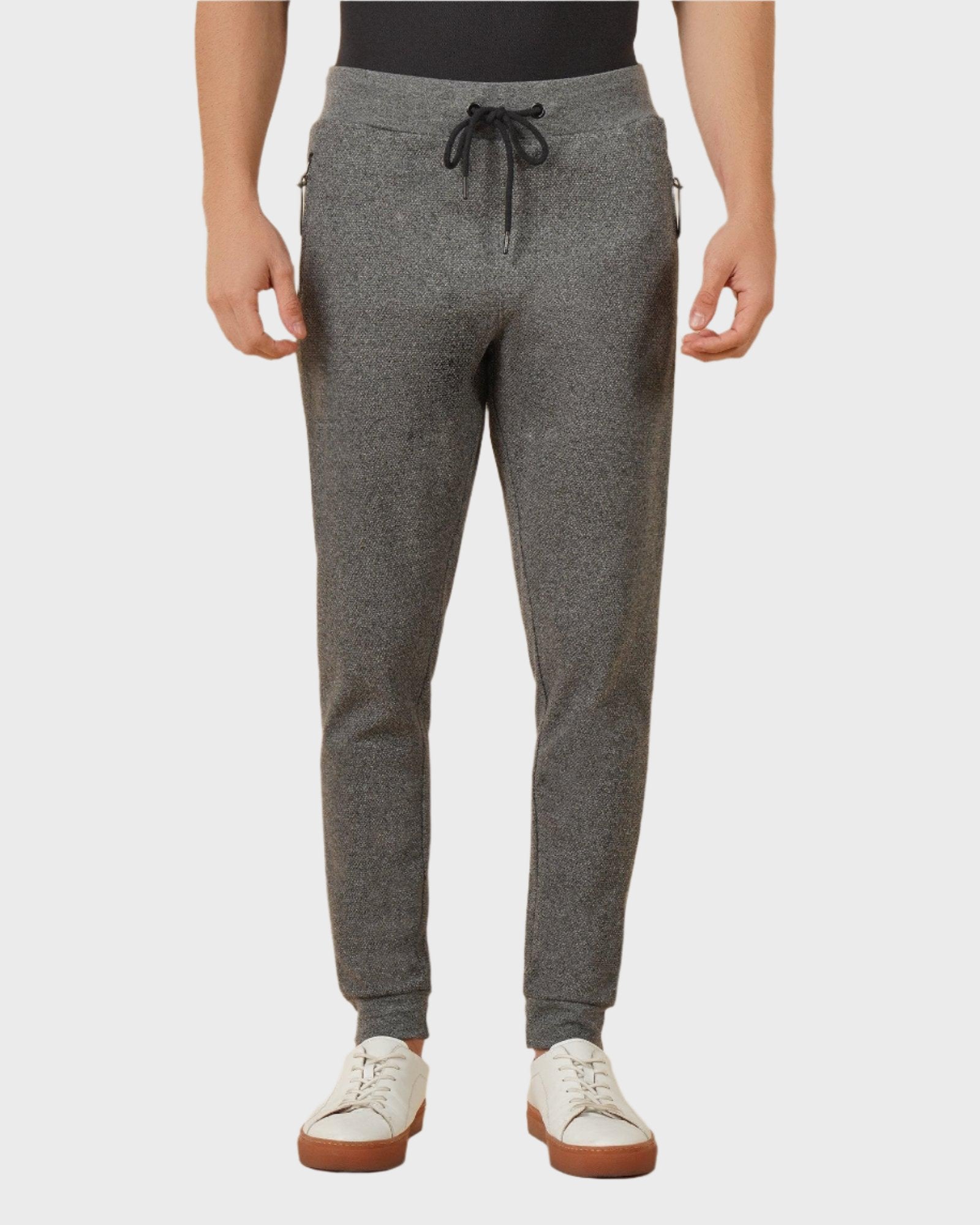 George Solid Stretch Jogger In Dark Grey (Jogger Fit)
