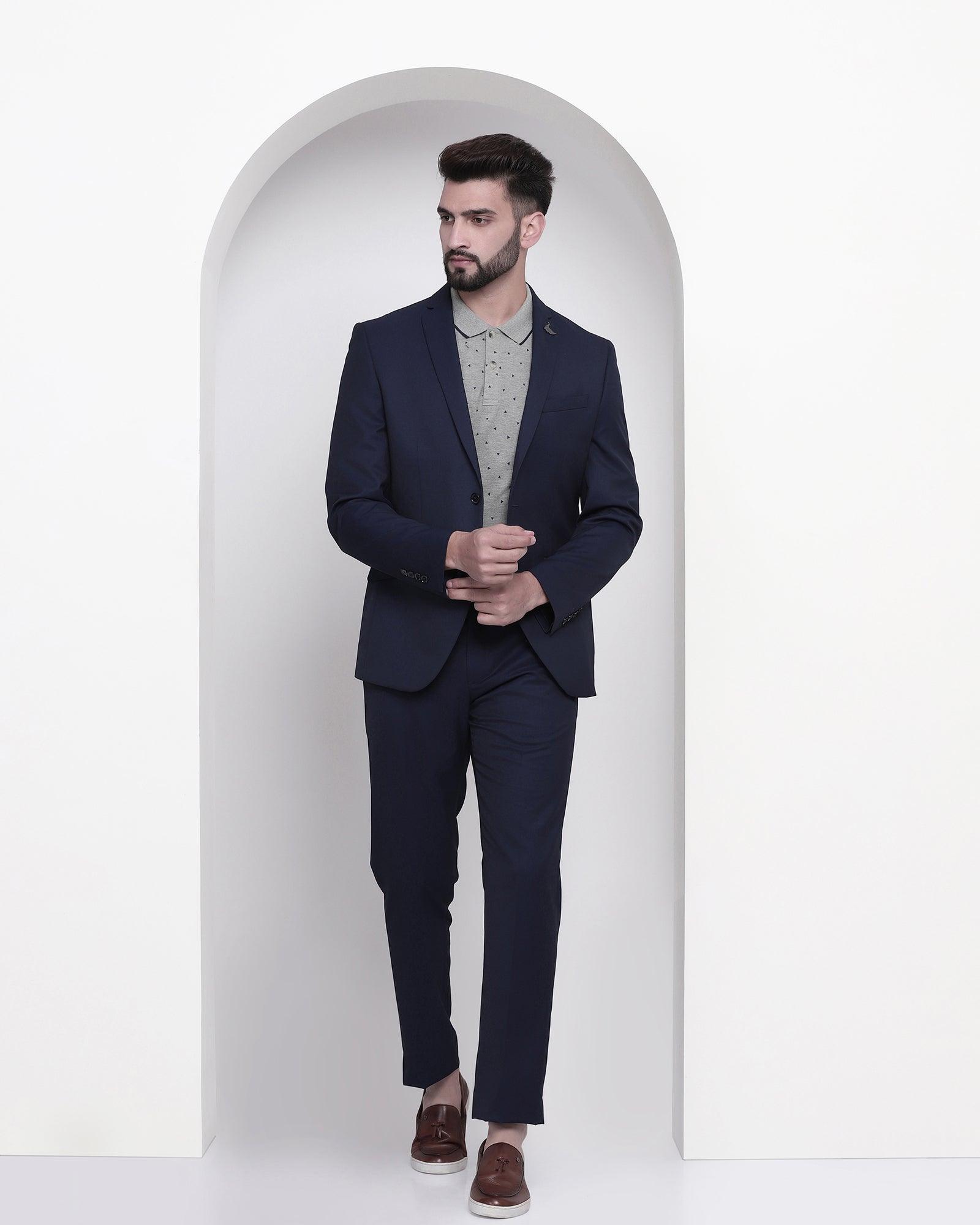 Soild 2 Pcs Suit In Navy (Mclaren) - Blackberrys