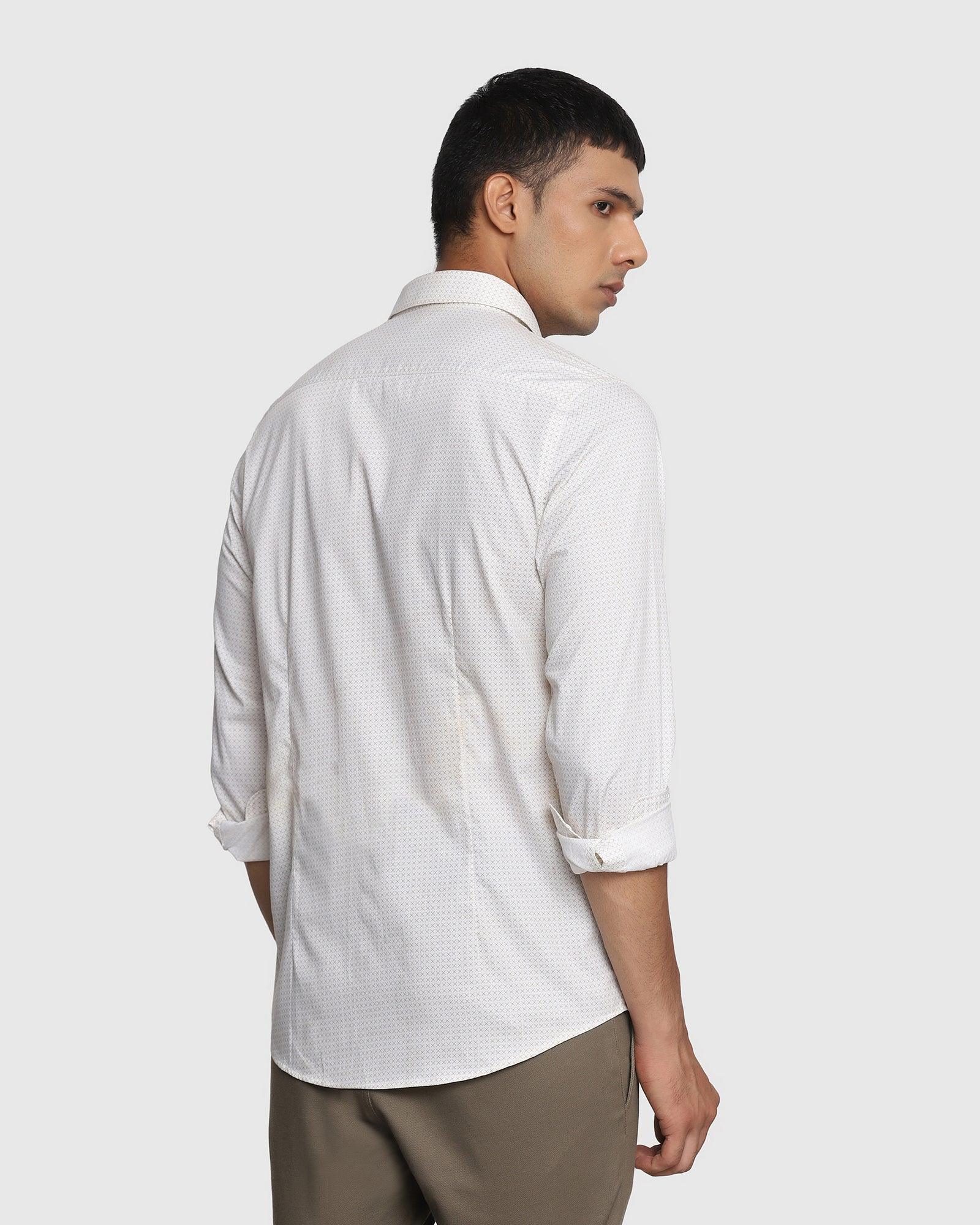 Printed Casual Shirt In Beige (Floyd) - Blackberrys
