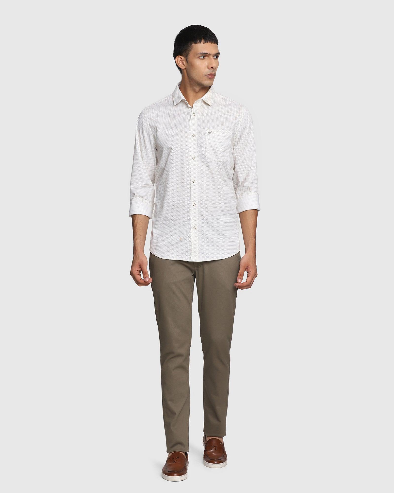 Printed Casual Shirt In Beige (Floyd) - Blackberrys
