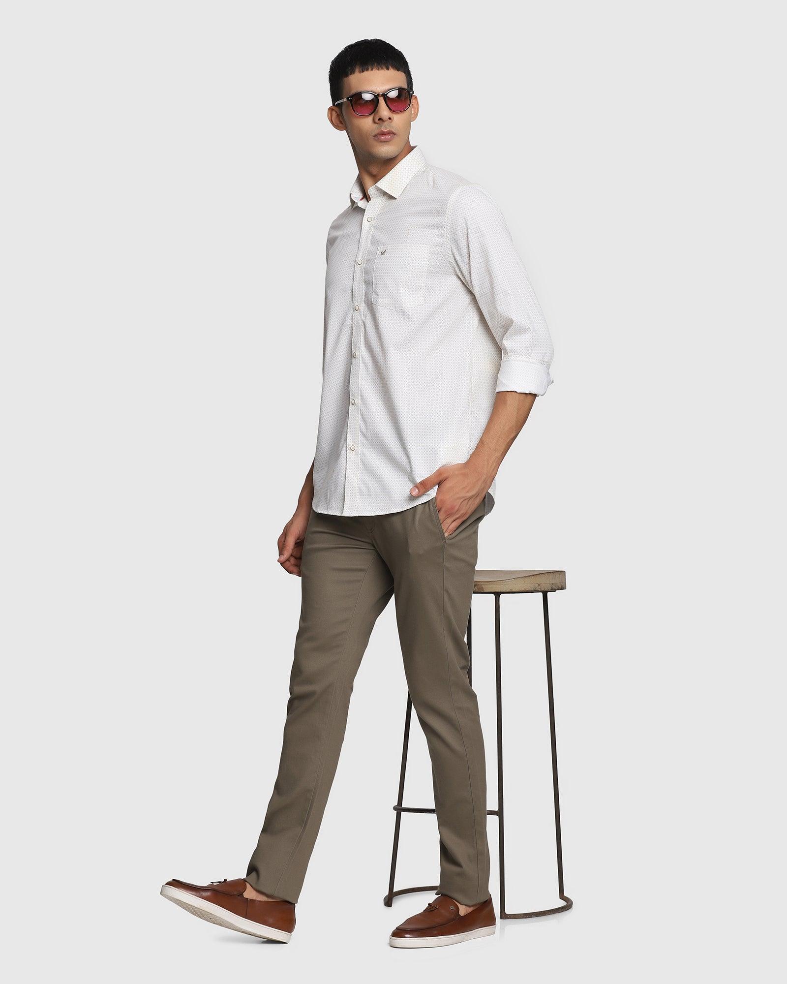 Printed Casual Shirt In Beige (Floyd) - Blackberrys