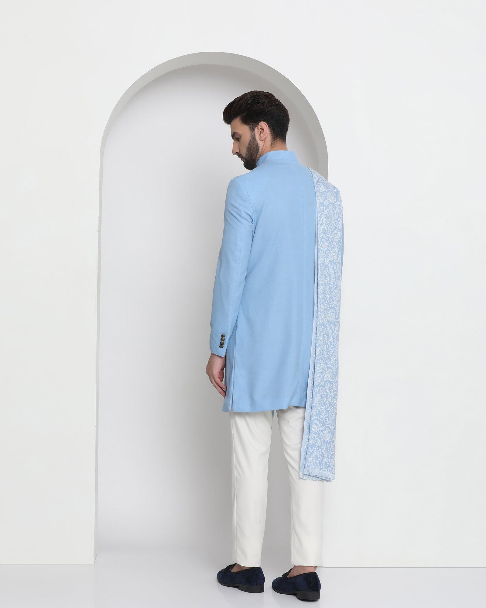 Ethnic 2 Pcs Suit In Blue (Royal) - Blackberrys