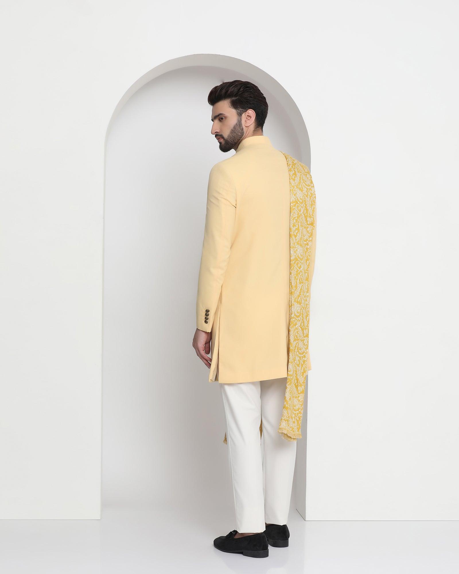 Ethnic 2 Pcs Suit In Yellow (Royal) - Blackberrys