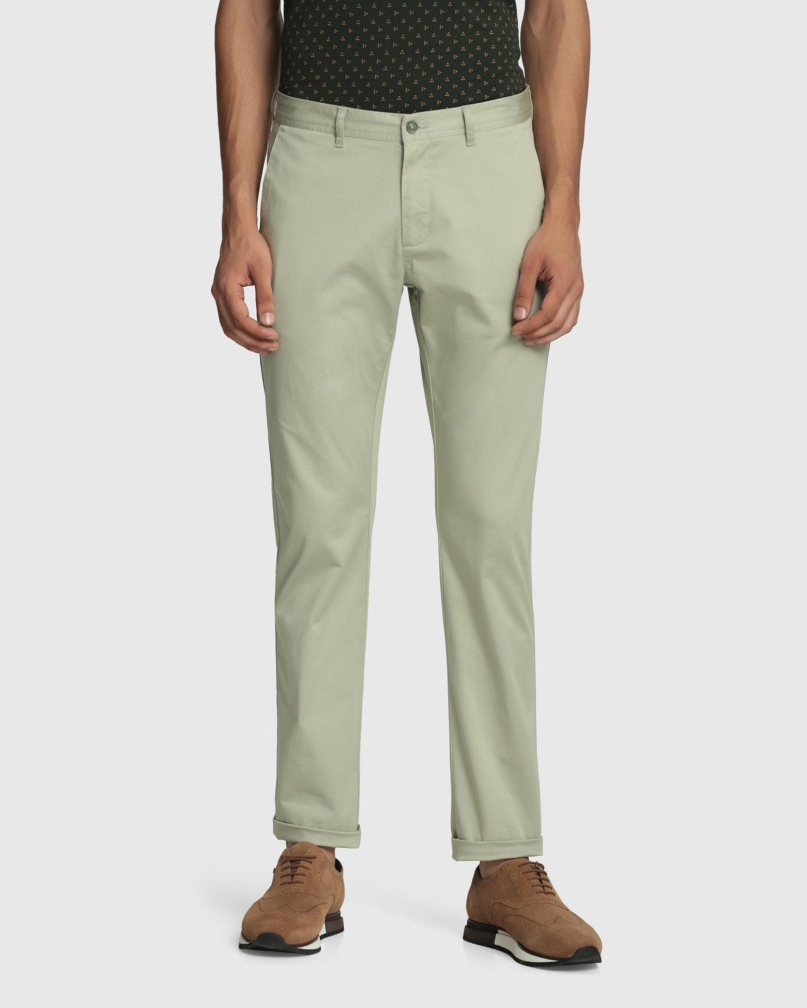 Casual Khakis In Pistachio Green B-95 (Mark) - Blackberrys