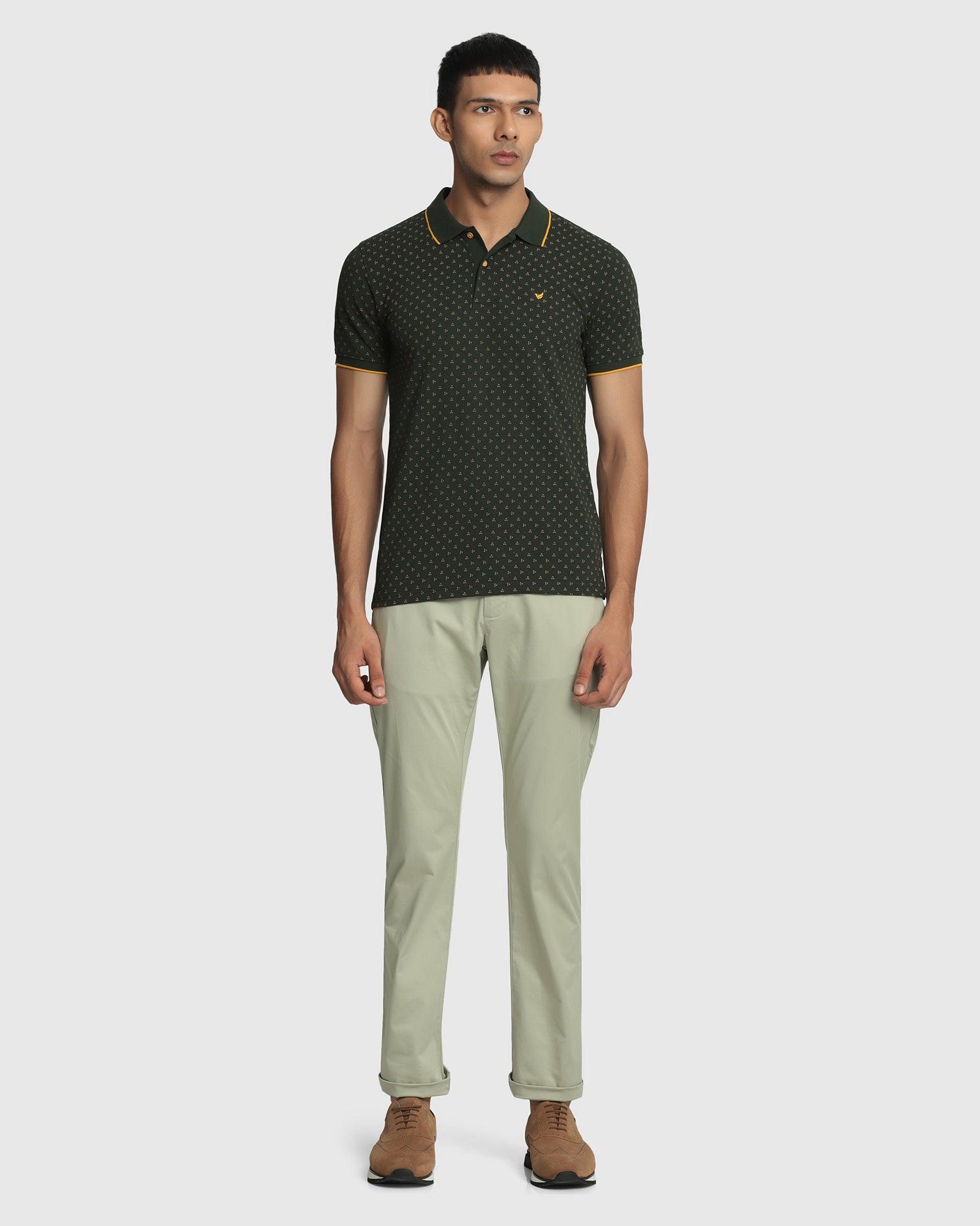 Casual Khakis In Pistachio Green B-95 (Mark) - Blackberrys