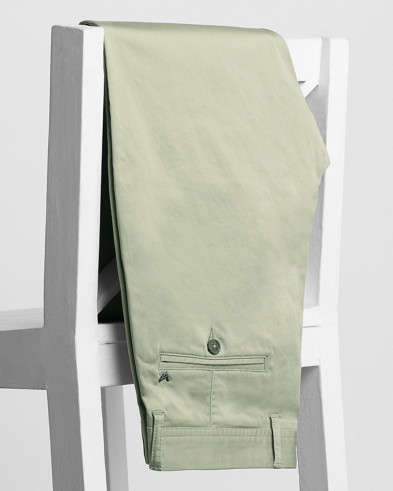 Casual Khakis In Pistachio Green B-95 (Mark) - Blackberrys