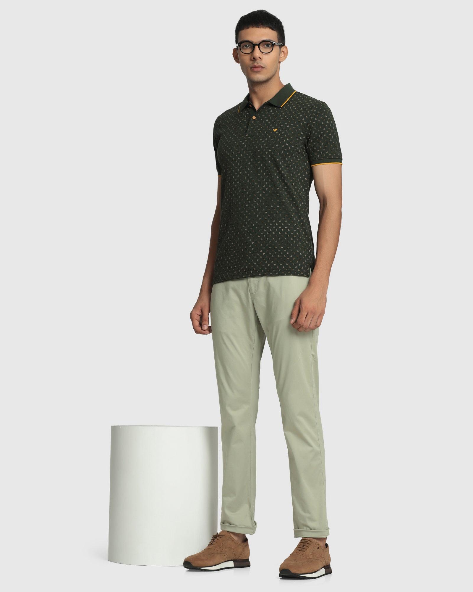 Casual Khakis In Pistachio Green B-95 (Mark) - Blackberrys