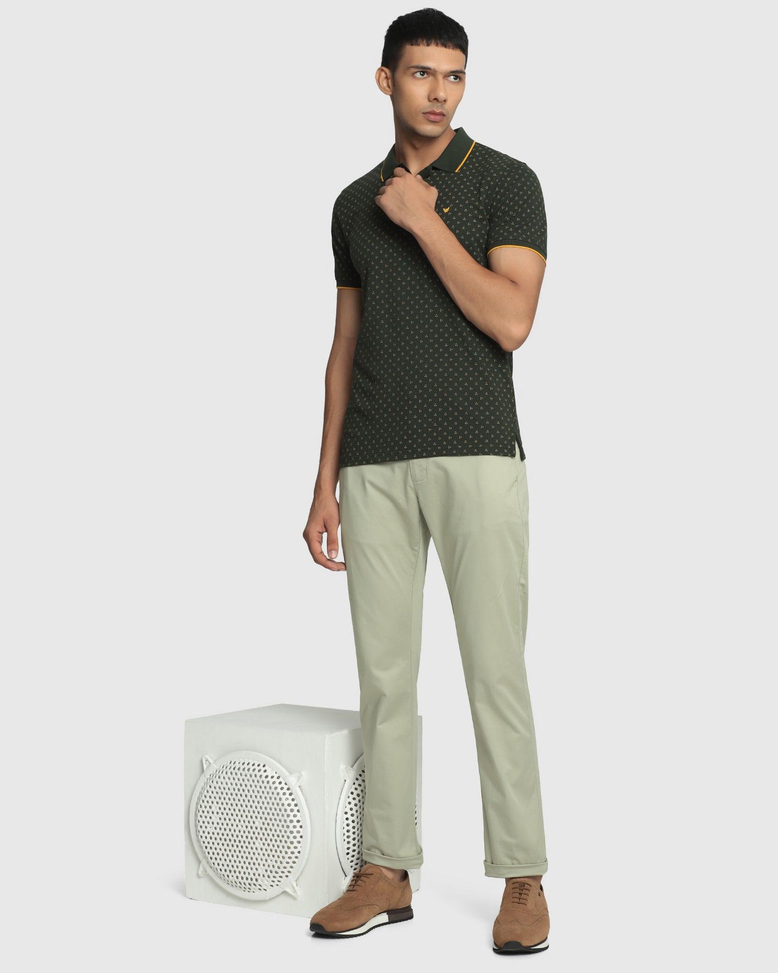 Casual Khakis In Pistachio Green B-95 (Mark) - Blackberrys