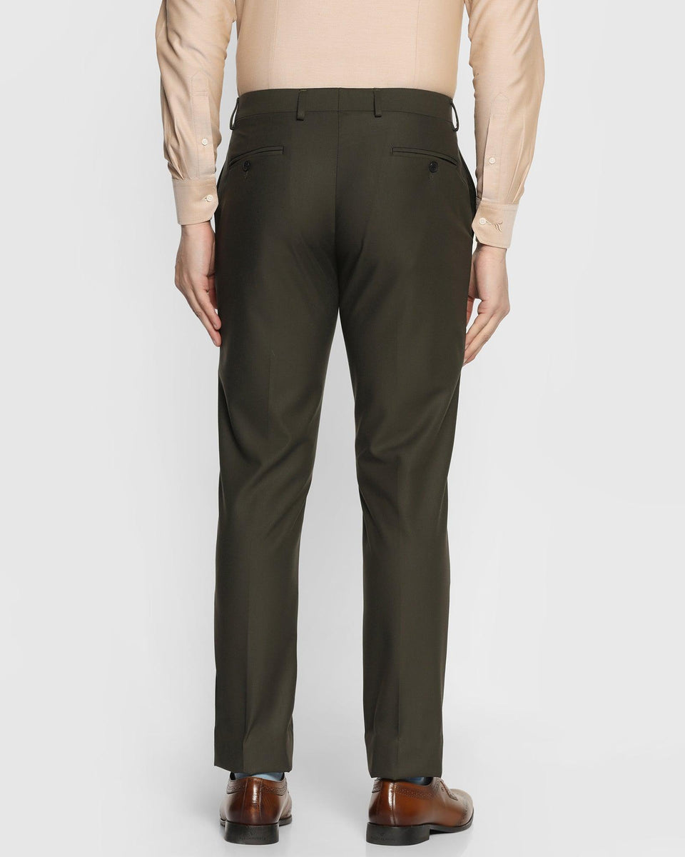 Slim Comfort B-95 Formal Black Check Trouser - Desert