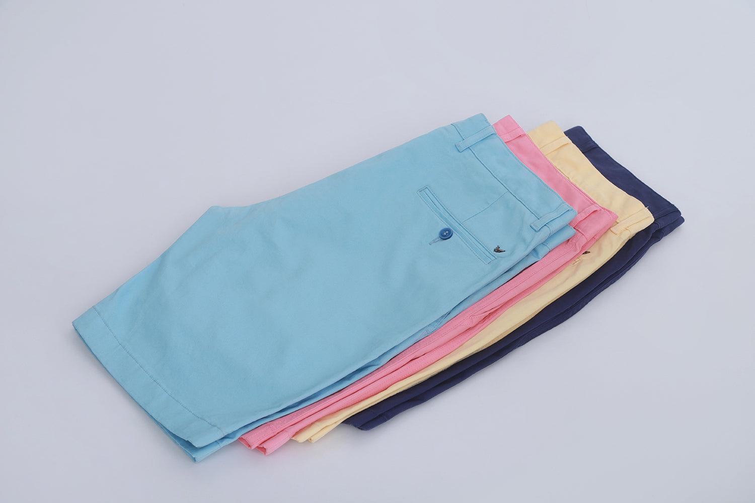 Casual Blue Solid Shorts - Koop - Blackberrys