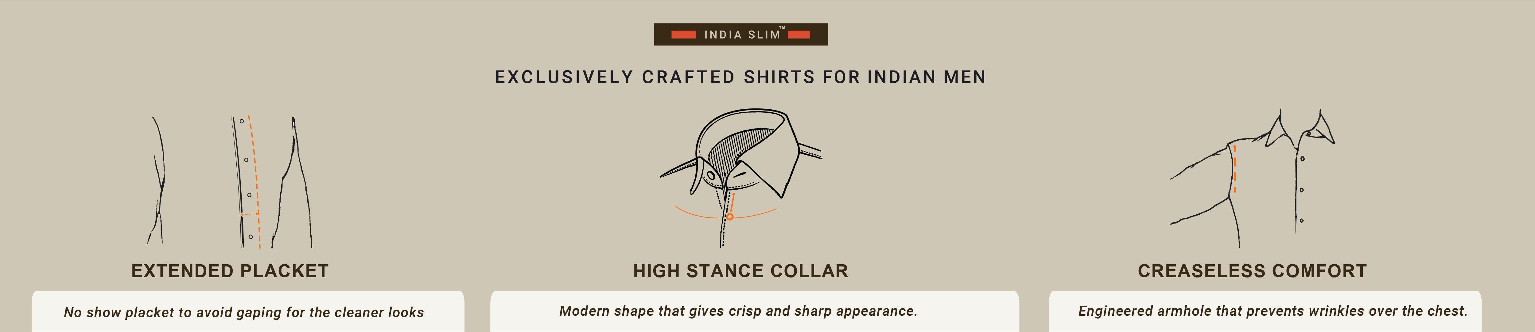 India Slim Fit Shirts - blackberrys-clothing