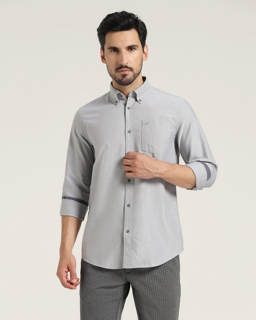 Casual Charcoal Solid Shirt - Tonic