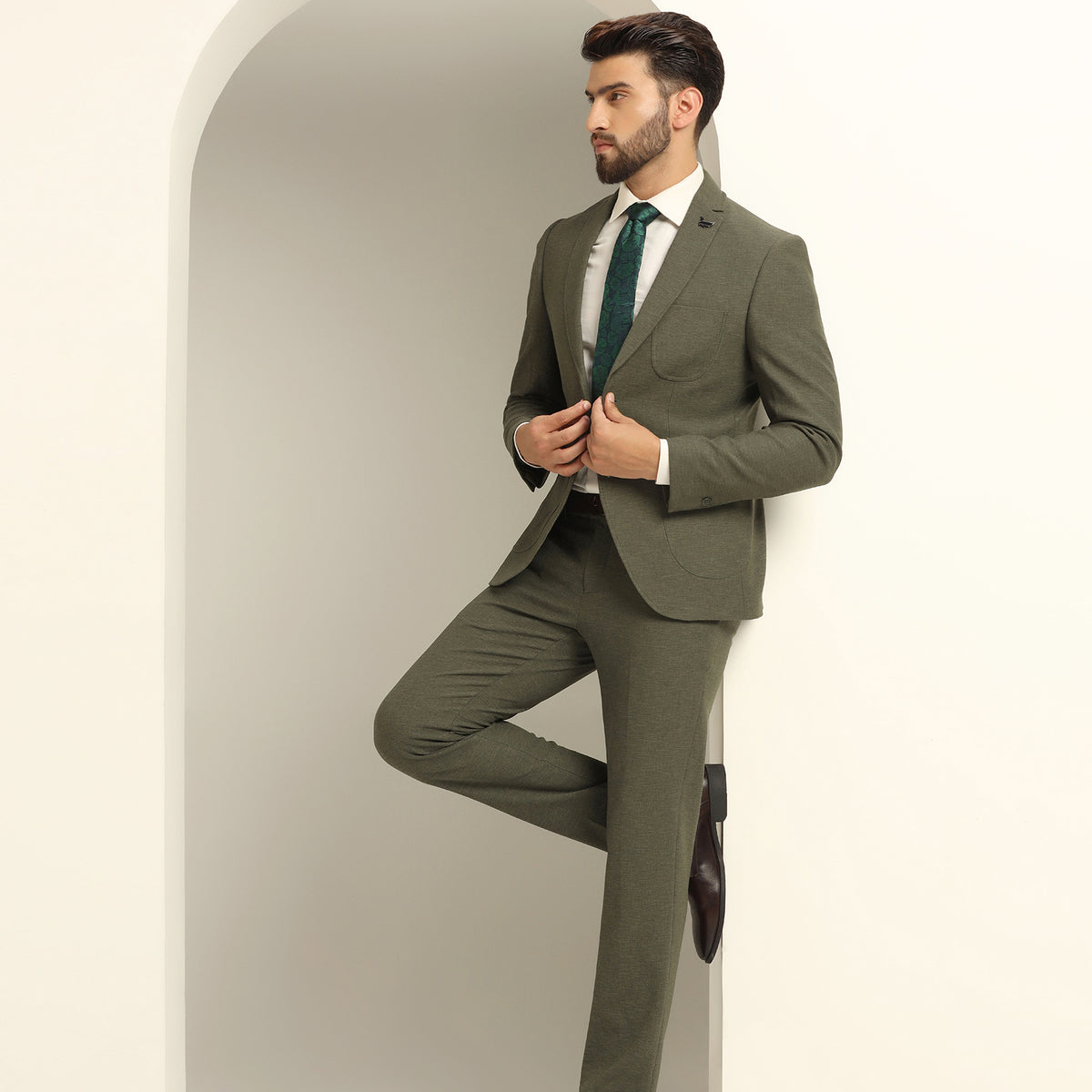 Shirt Army Green Blazer Mens Men's Green Custom Blazers Hockerty