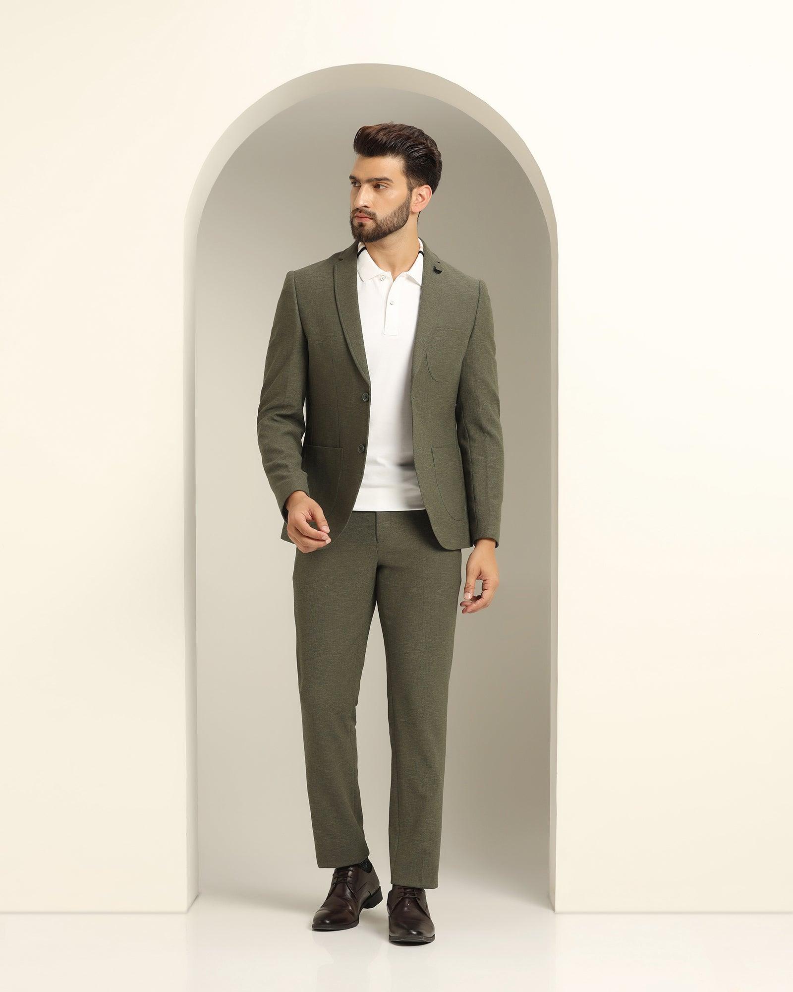 Shop For Emerald Green 3 Piece Suit For Men At Sainly– SAINLY