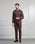 Two Piece Wine Solid Formal Suit - Ossessione