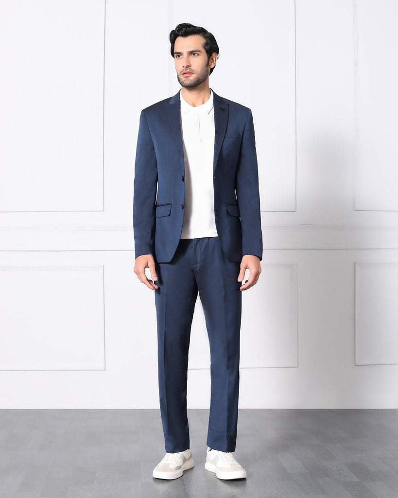 Must Haves Three Piece Midnight Navy Solid Formal Suit - Jaguar