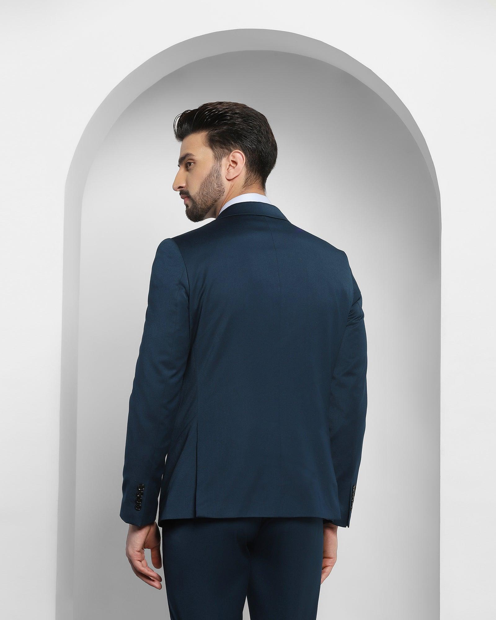 Solid 3 Pcs Suit In Teal (Edwin) - Blackberrys