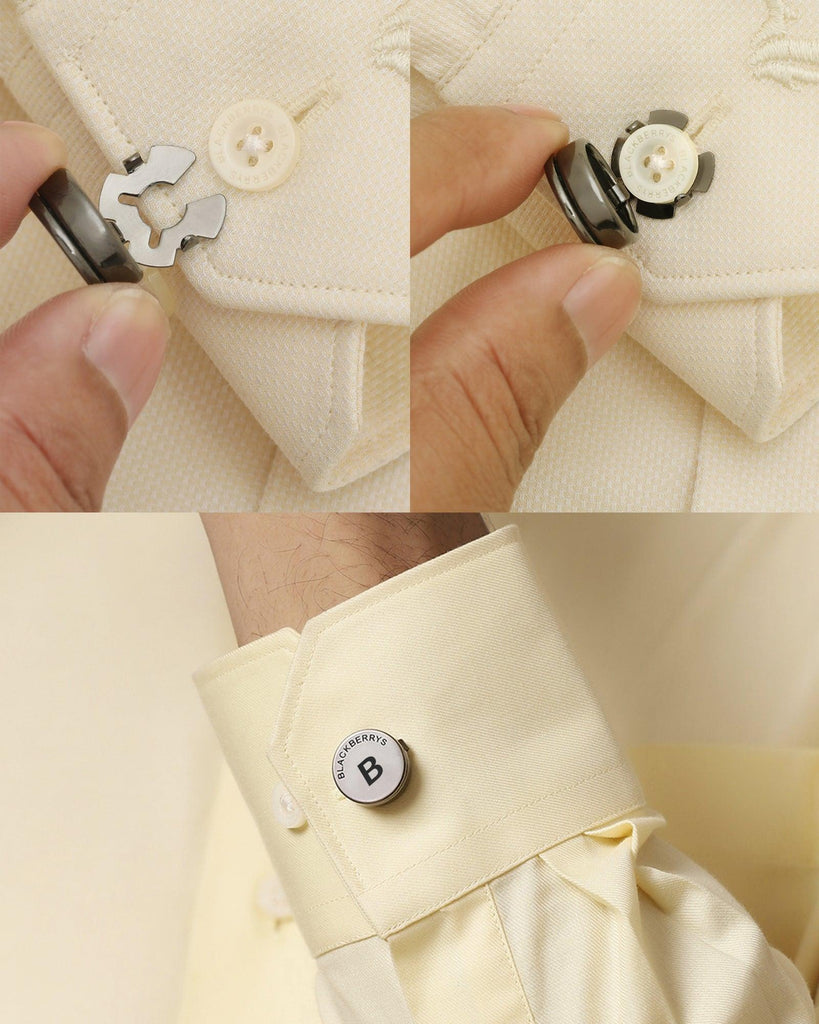 Shirt Button Cover With Alphabetic Initial-B