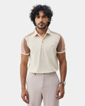 Almond Beige TechPro Solid Polo - Nomara