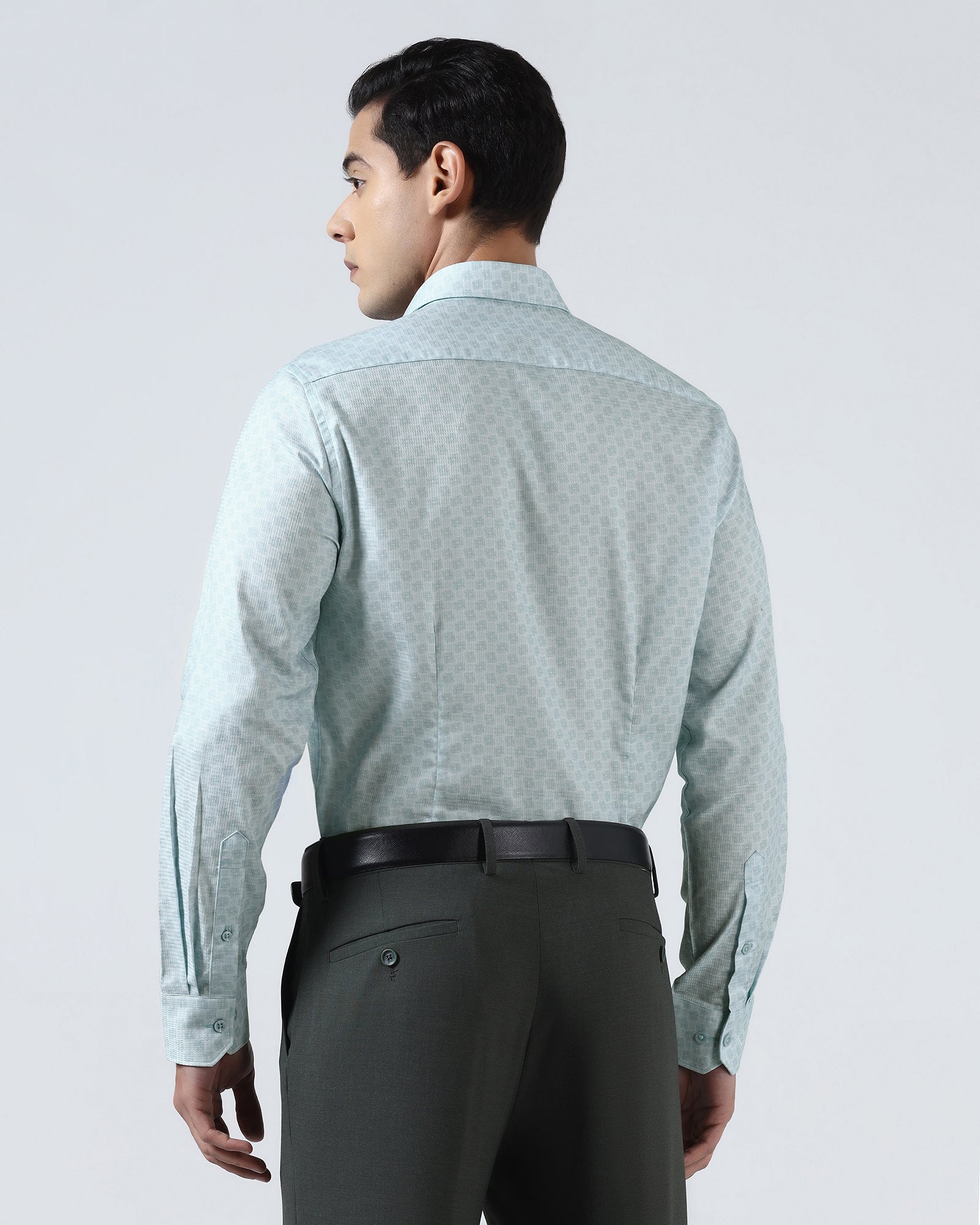 Aqua Printed Shirt - Dunzo