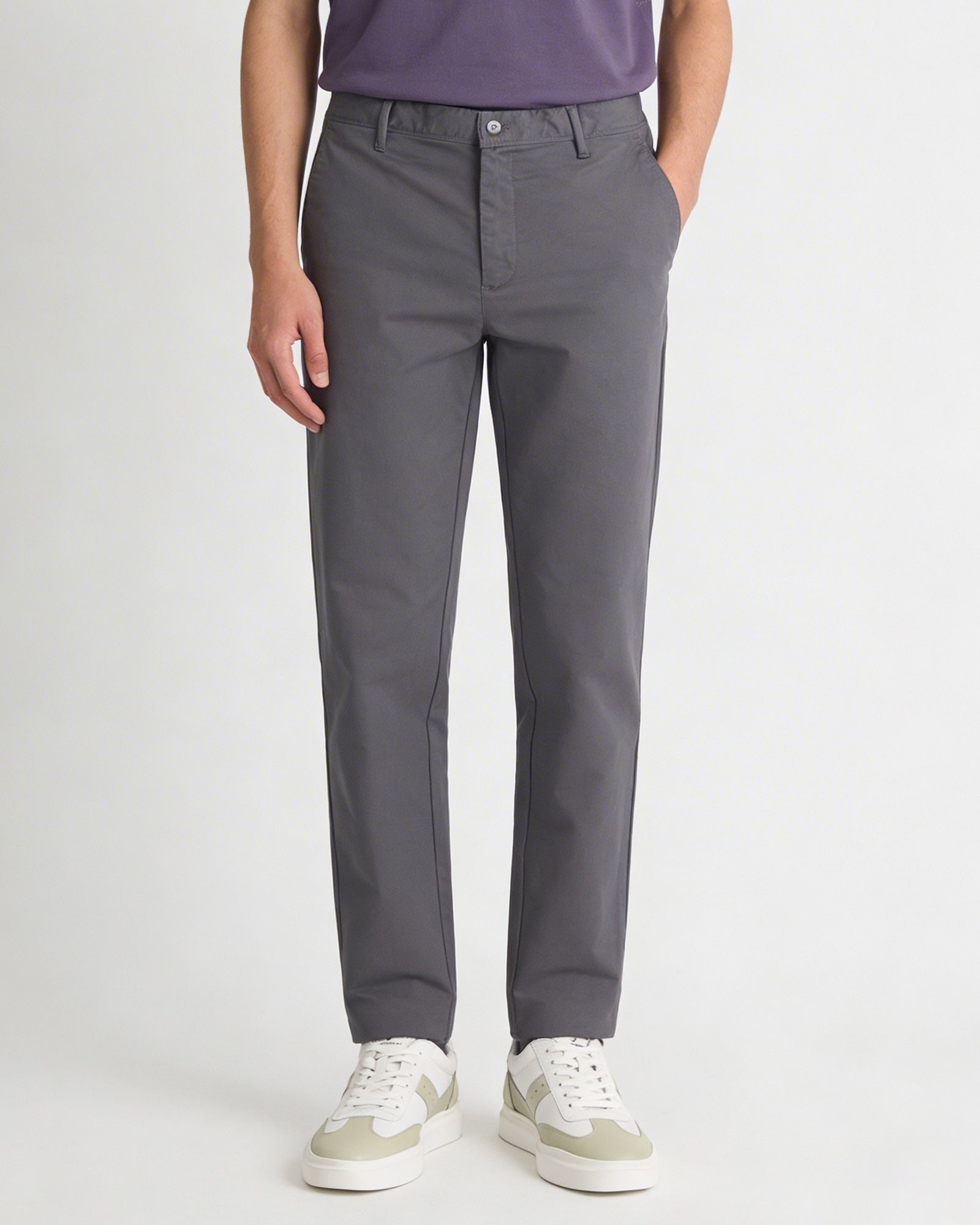 Ash Grey Textured Khaki - Lance