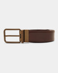 Brown & Burgundy Reversible Solid Belt - Wendelina