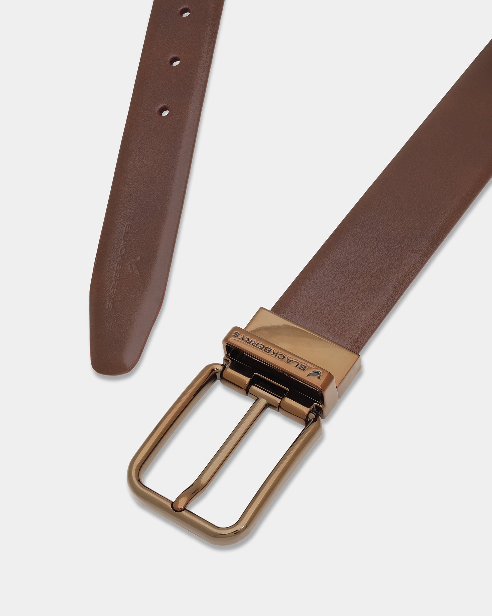 Brown & Burgundy Reversible Solid Belt - Wendelina