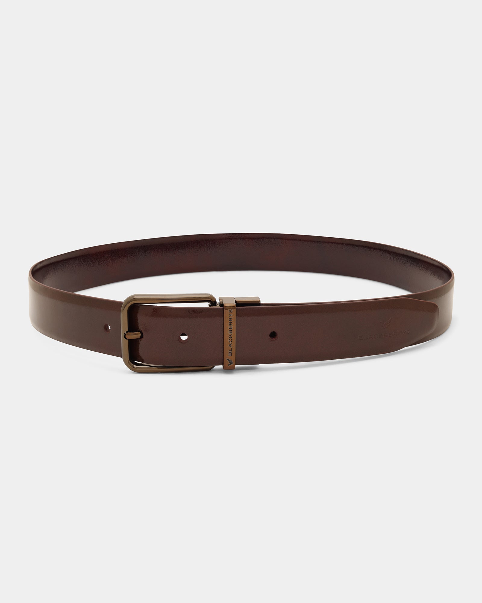 Brown & Burgundy Reversible Solid Belt - Wendelina