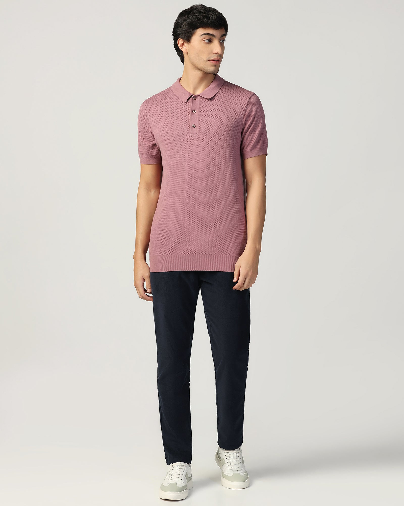 B-98 Corduroy Navy Textured Khakis - Kang