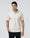 Beige Cream Printed Polo - Bogum