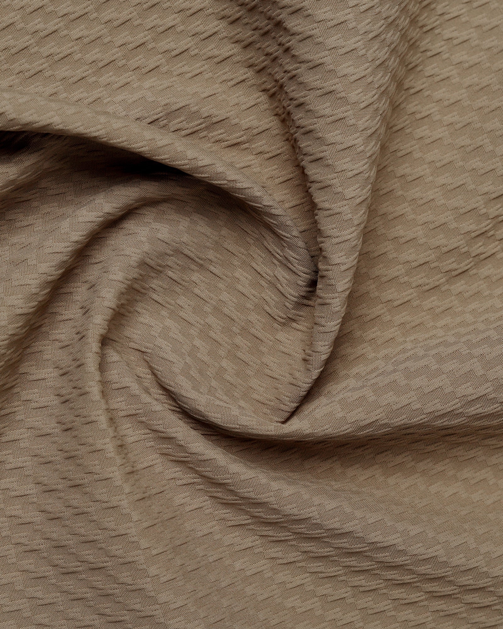 Beige Half Sleeve Textured Shirt - Kratos