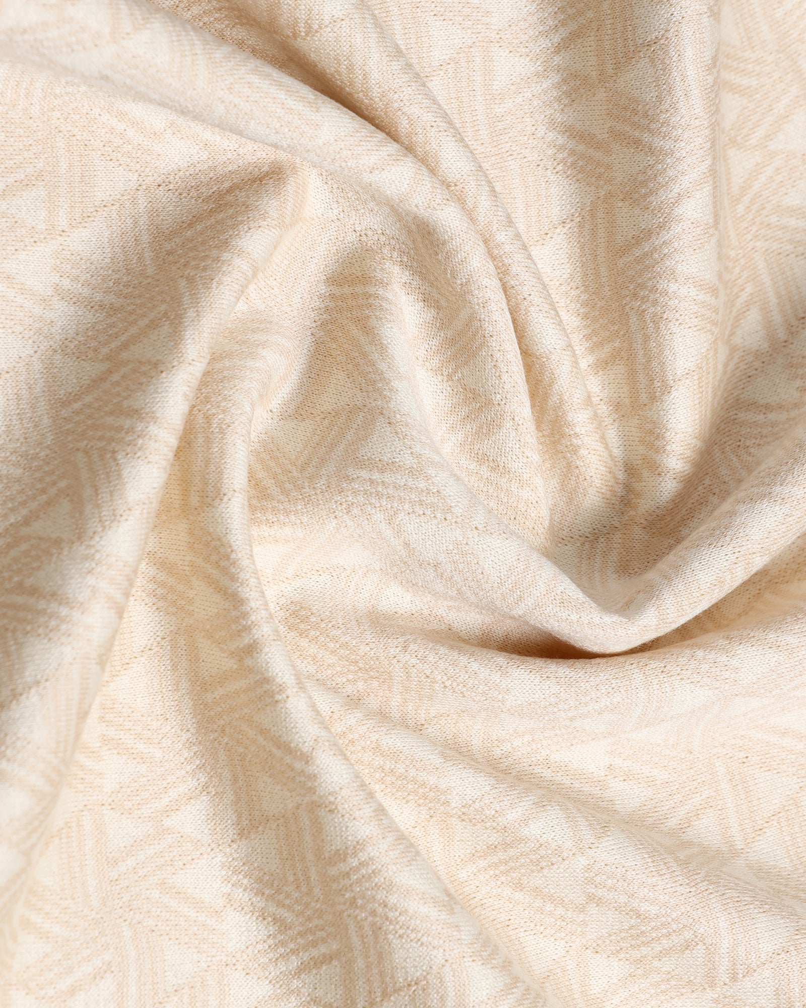 Beige Textured Polo - Sky