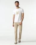 Beige Bleed Zero Slim Fit Jeans - Rene