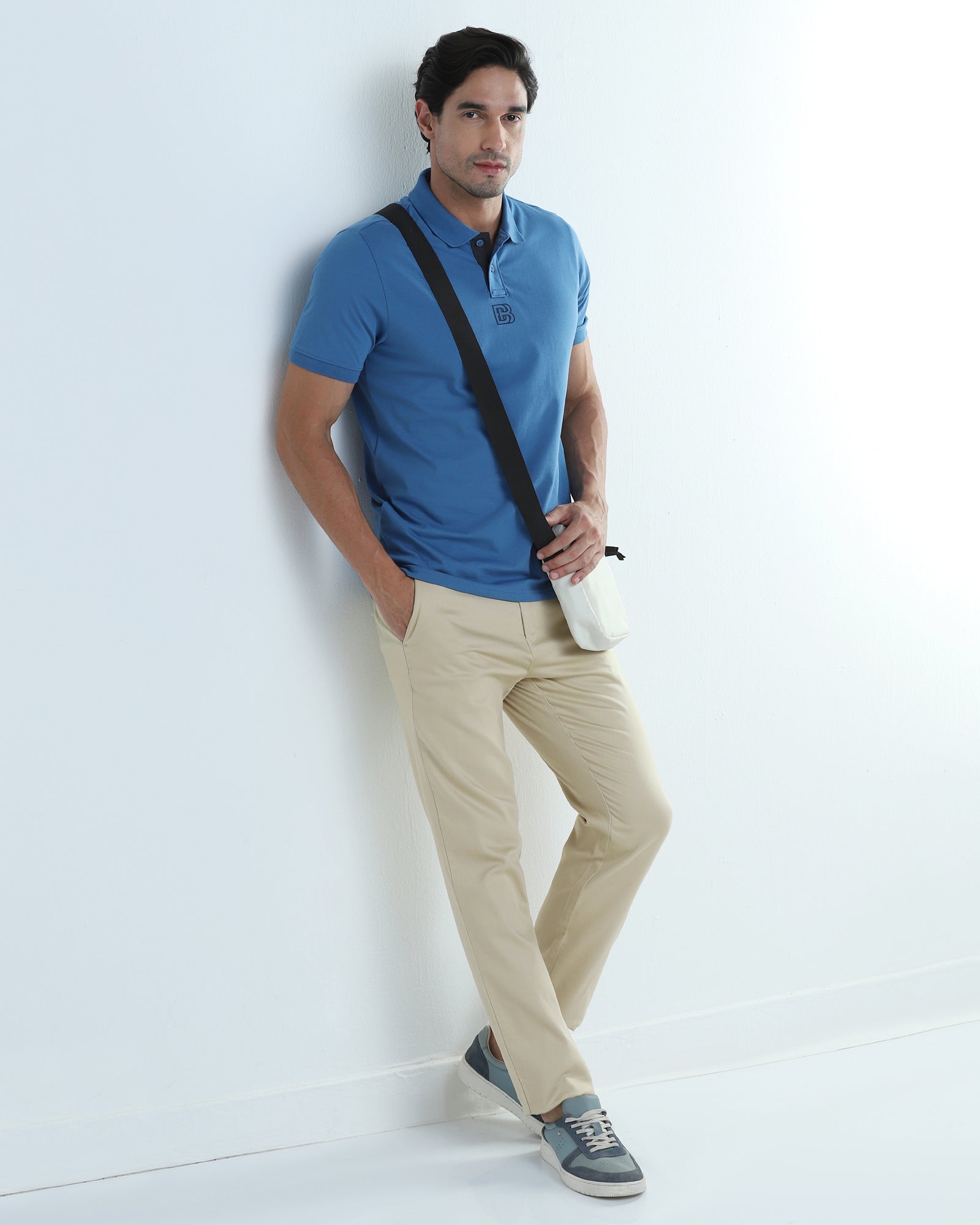 Beige Cream Textured Khakis - Kart