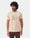 Beige Crew Neck Printed T-Shirt - Kamigata