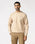 Beige Crew Neck Solid Sweatshirt - Dapper